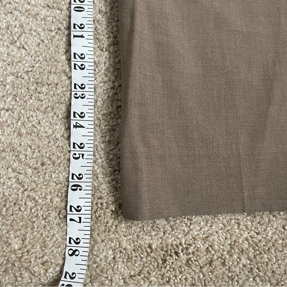 Halogen Nordstrom Taylor Fit Tan Suiting Pants Career Women’s Size 12P 12 Petite - Picture 7 of 8